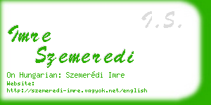 imre szemeredi business card